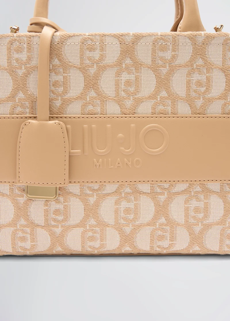 Liu Jo Jacquard Shopping Bag With Logo