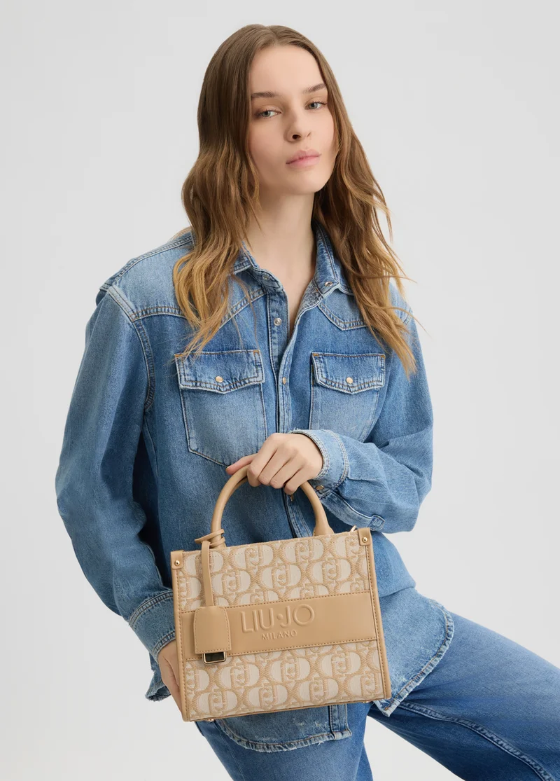 Liu Jo Jacquard Shopping Bag With Logo