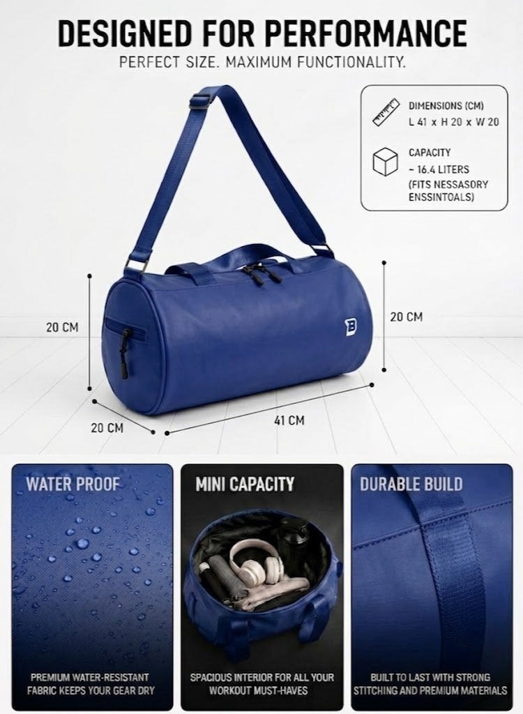 BRISK Waterproof Small Gym Duffel Bag for Men & Women – Ideal for Sports and Travel - Image 3