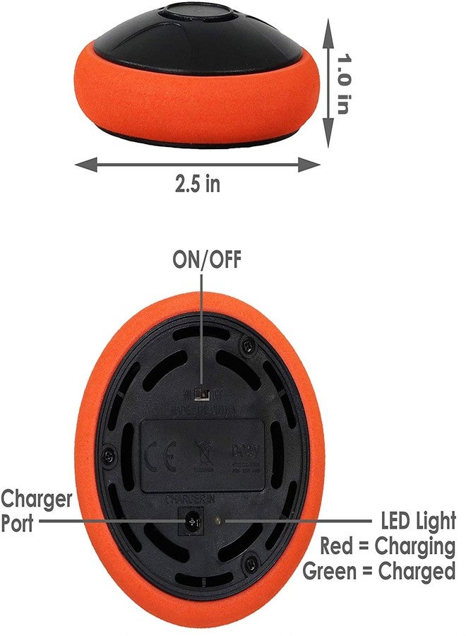 TYRDAN Air Hockey Pucks and Paddles - Rechargeable Floating Air Hockey Pucks for Any Flat Surface, Include a Charging Cable and Electronic Rechargeable Air Hockey Pucks, 2 Air Hocky Strikers - Image 3