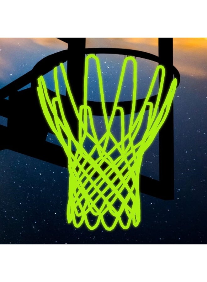 COYO Glow Basketball Net, Nightlight Basketball Net Luminous Outdoor Portable Sun Powered Sport Nylon - Image 4