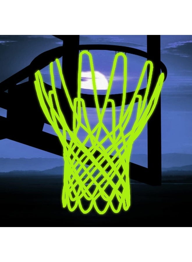 COYO Glow Basketball Net, Nightlight Basketball Net Luminous Outdoor Portable Sun Powered Sport Nylon - Image 1
