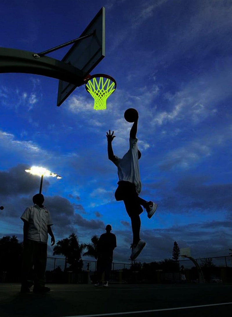COYO Glow Basketball Net, Nightlight Basketball Net Luminous Outdoor Portable Sun Powered Sport Nylon - Image 5