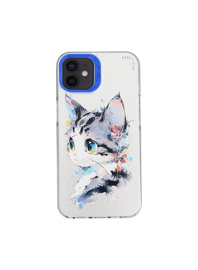 اس-توب جراب لهاتف iPhone 12 من الكرتون الحيواني والجرافيتي مصنوع من مادة البولي يوريثين الحراري + جراب هاتف من مادة البولي يوريثان الحراري - Image 1