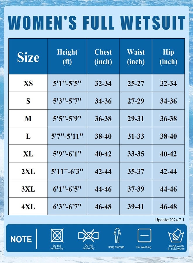 Seaskin Wetsuits for Womens 2mm Front Zip Full Body Diving Suits - Image 2