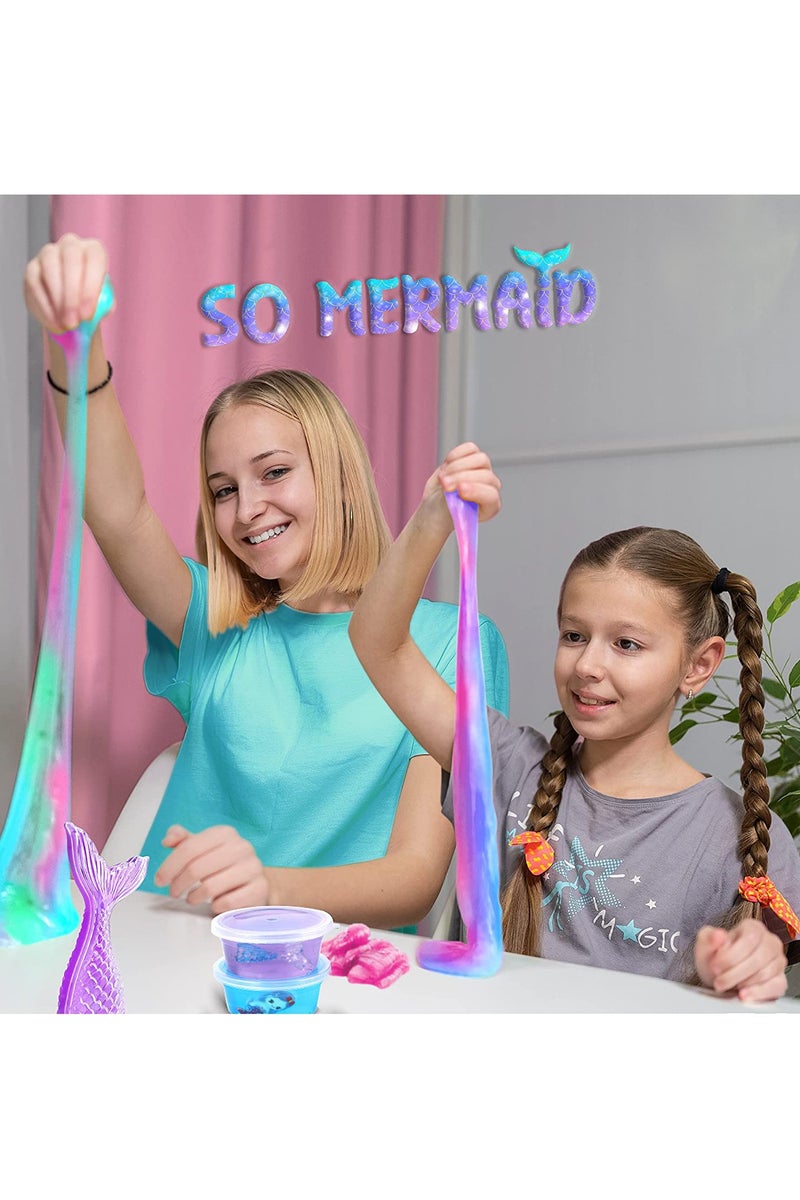 طقم صنع الآيس كريم سلايم للفتيات - طقم صنع سلايم DIY مع سلايم الزبدة، سلايم السحابة وسلايم الفوم - لتخفيف التوتر، هدايا للحفلات وفكرة هدية مثالية للأطفال (من عمر 6 سنوات فما فوق) - Image 5