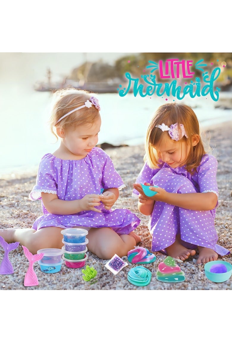 طقم صنع الآيس كريم سلايم للفتيات - طقم صنع سلايم DIY مع سلايم الزبدة، سلايم السحابة وسلايم الفوم - لتخفيف التوتر، هدايا للحفلات وفكرة هدية مثالية للأطفال (من عمر 6 سنوات فما فوق) - Image 4