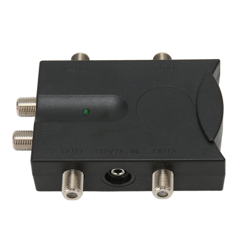 Tv Signal Amplifier: 4 Outputs 7.5dB Gain - Lossless Signal Transmission Antenna Amplifier for Home Cable TV Ota Reception Multiple Devices - Image 2