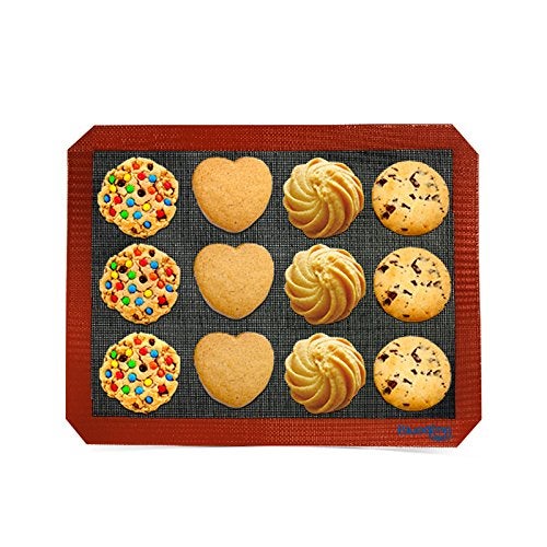 BLUE DROP Bluedrop Eclair Baking Sheets Perforated Silicone Bread Mat Non Stick Oven Liner For USA Full Pan Size Steaming Mesh - Image 5