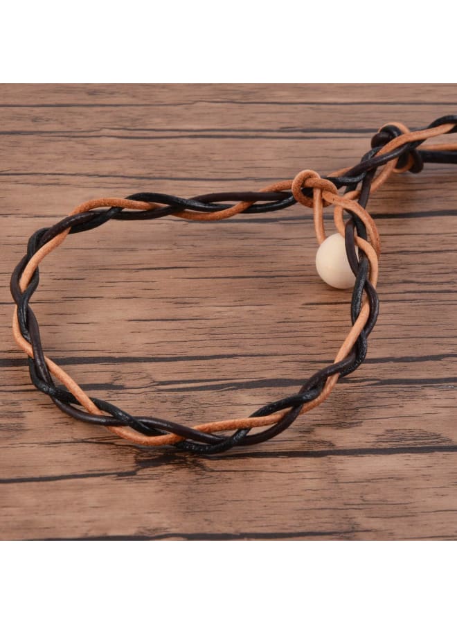 3 Rolls 5M X 2MM Cowhide Round Leather Cords Rope String for Bracelet Necklace Jewelry Making Lanyards DIY Crafts, Black, Dark Brown, Natural Brown Top Grain Leather Cord - Image 3