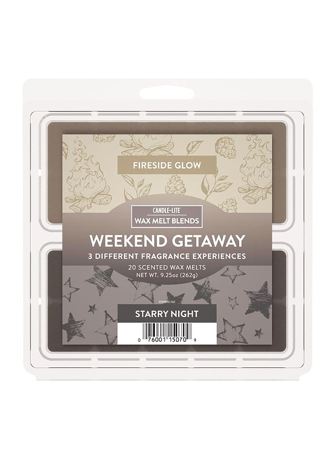 كاندل-لايت 87831167  ويك اند جيت اواي 3 في 1 شمع للتذويب برائحة عطرية بني و رمادي 100 قطعة 262 غرام - Image 1