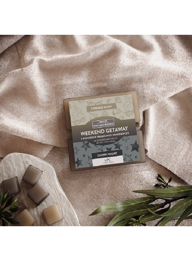 كاندل-لايت 87831167  ويك اند جيت اواي 3 في 1 شمع للتذويب برائحة عطرية بني و رمادي 100 قطعة 262 غرام - Image 2