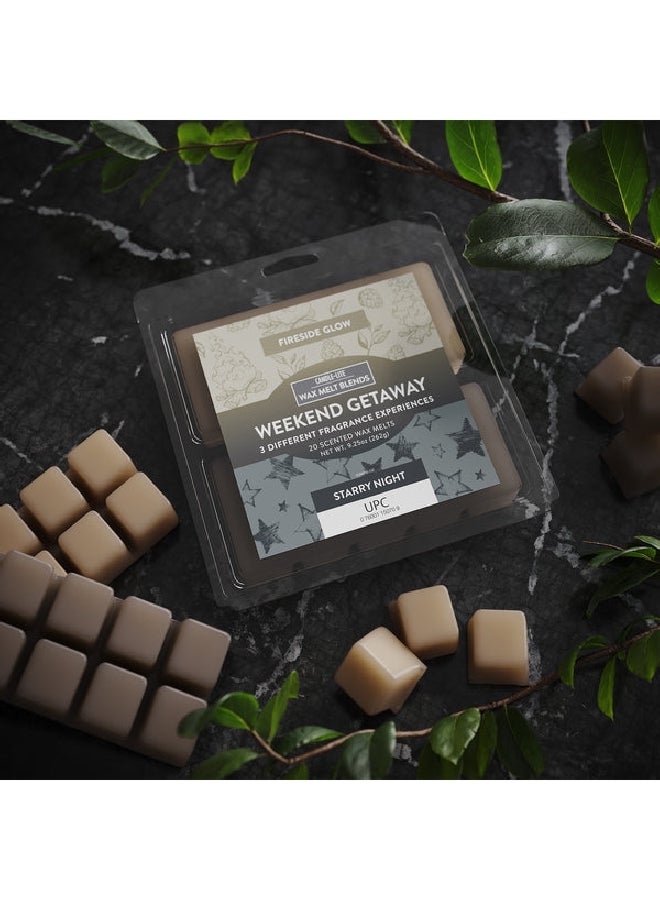 كاندل-لايت 87831167  ويك اند جيت اواي 3 في 1 شمع للتذويب برائحة عطرية بني و رمادي 100 قطعة 262 غرام - Image 3