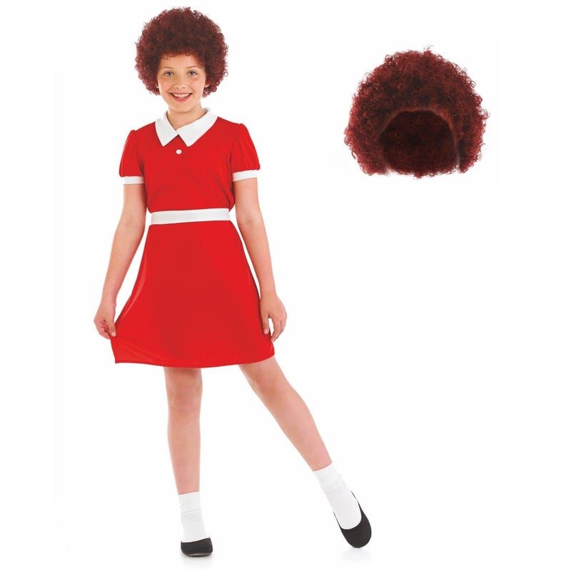 Fun Shack Orphan Costume Girl, Fancy Dress Musicals, Kids World Book Day Costumes Girls, Character Dresses for Girls Medium - Image 1