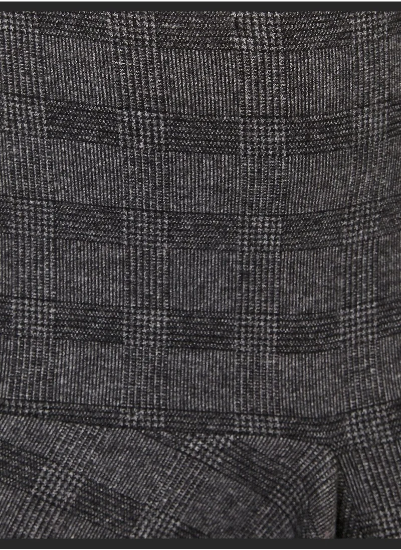 كوتون Medium Rise Frill Detailed Midi Skirt