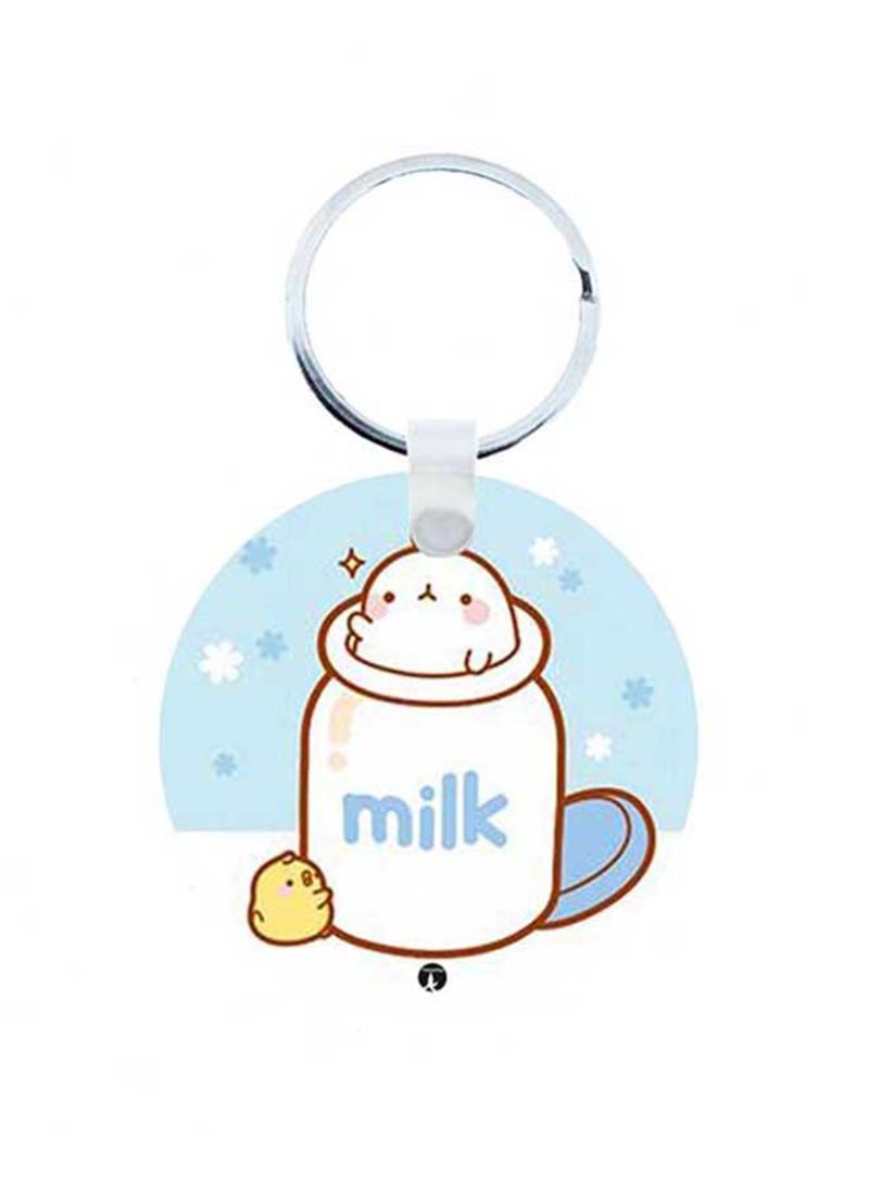 RKN Rabbit Wooden Keychain