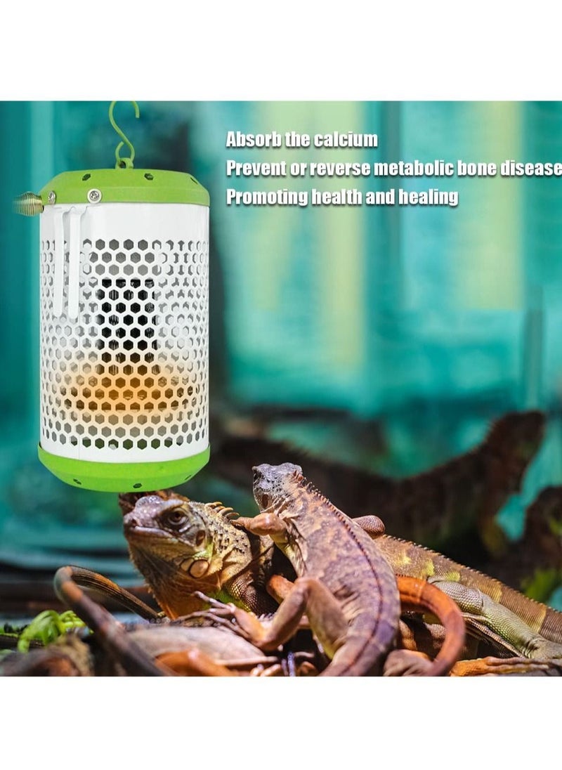 Generic - Reptile Heat Lamp with Guard 100W Infrared Anti Hot Lampshade and E27 Bracket for Lizards Tortoise Chicken Amphibian Poultry - Image 1