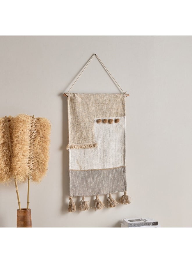 Home Box - Noir Cotton Patchwork Wall Hanging 50 x 80 cm - Image 1