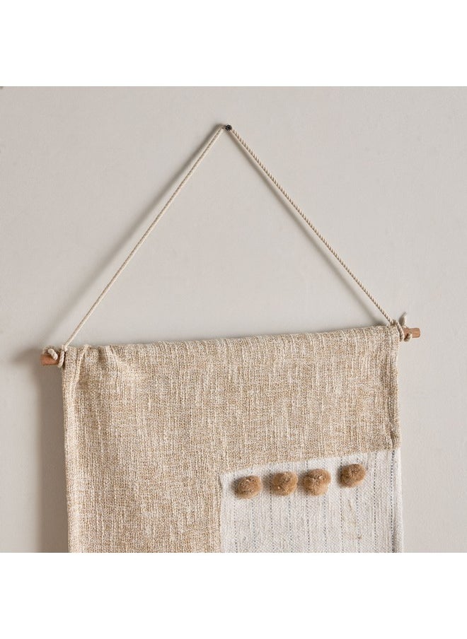 Home Box - Noir Cotton Patchwork Wall Hanging 50 x 80 cm - Image 1