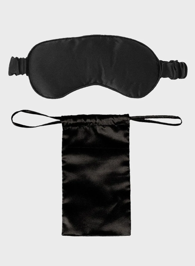 the lumiere co Silk Eye Mask - Black