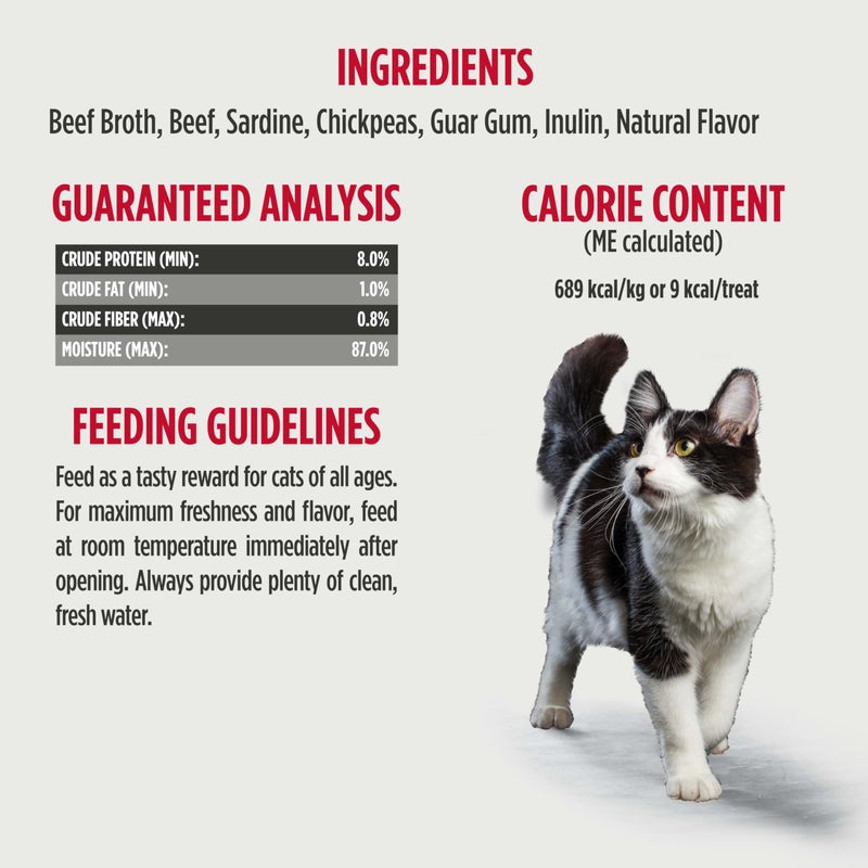 Nulo Freestyle Grain-Free Perfect Purees Premium Wet Cat Treats, Squeezable Meal Topper for Felines, High Moisture Content to Support Cat Hydration, 0.5 Ounce, Beef & Sardine - Image 4