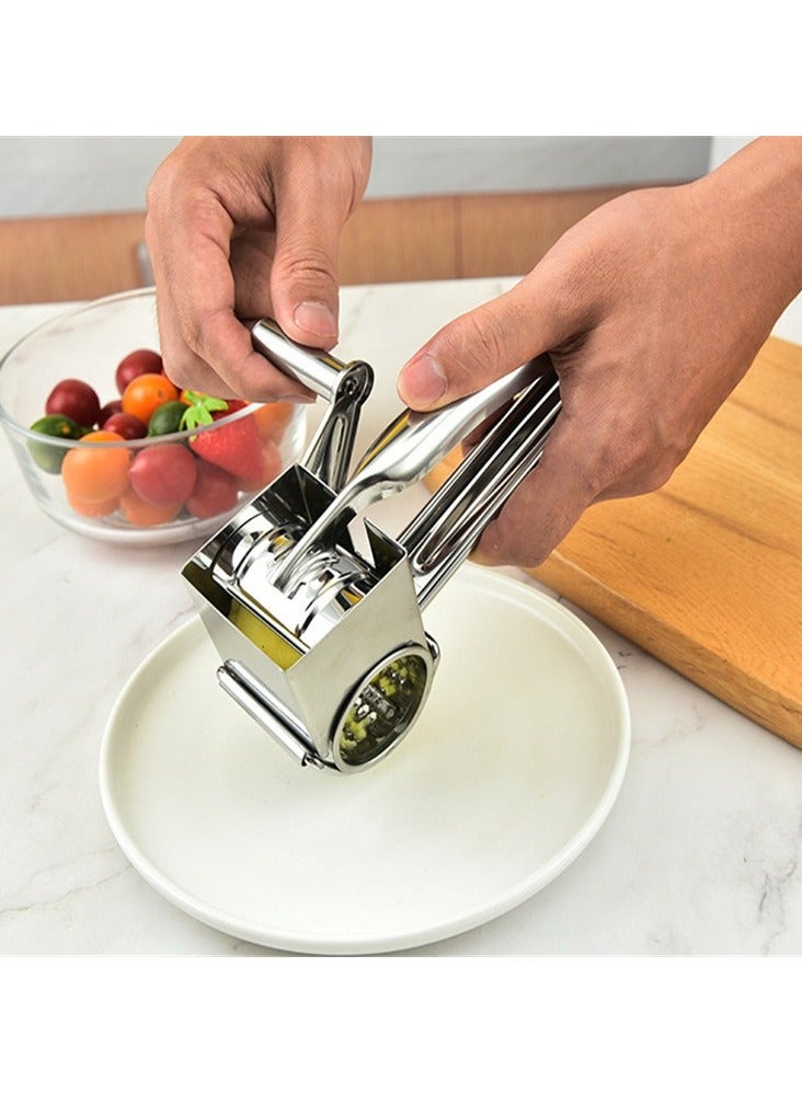 Stainless steel hand crank rotary cheese grater  - Image 1