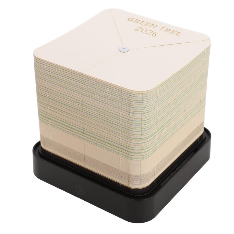 Green 3D Tree House Memo Pad 2026 Weekly Earth Desk Calendar Hand Torn Paper Sculpture Notepad - Image 2