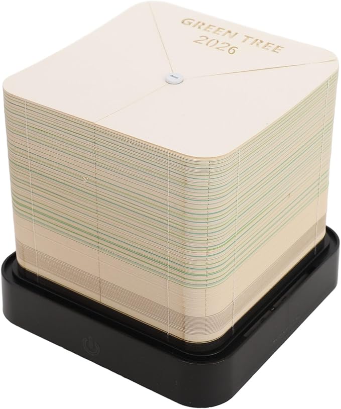 Green 3D Tree House Memo Pad 2026 Weekly Earth Desk Calendar Hand Torn Paper Sculpture Notepad - Image 1