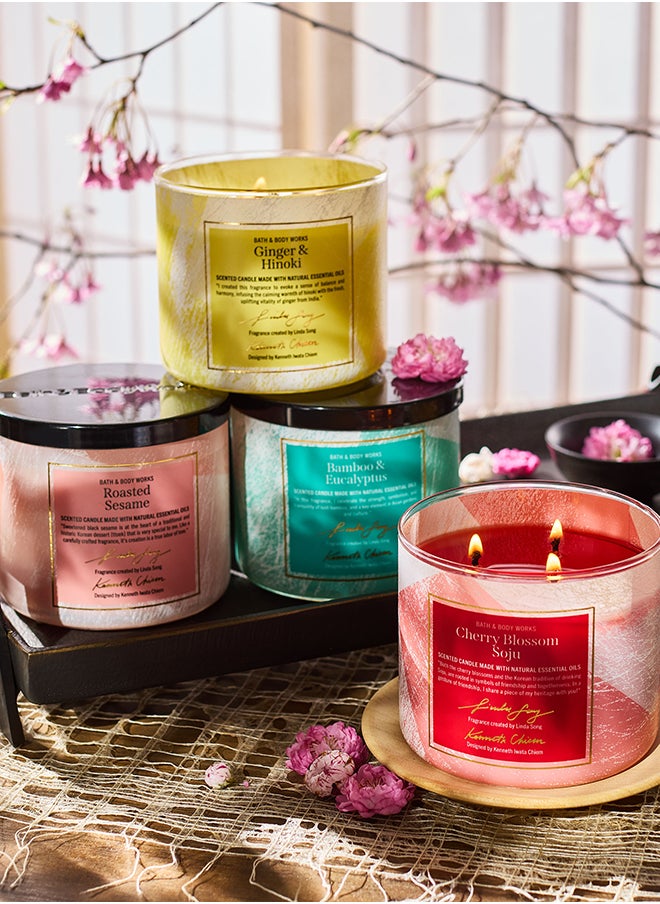 Bath & Body Works Bamboo And Eucalyptus 3-Wick Candle  - Image 2
