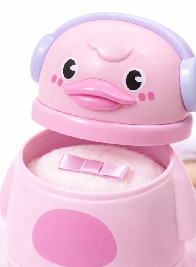 KALRA MAGIC Baby Powder Puff Box with Soft Sponge Applicator, Talcum Powder Storage Container for Newborns, Infants & Toddlers (Pink, S) - Image 3