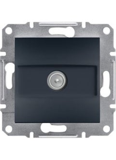 Asfora Anthracite Single Frameless TV Socket 1 Db