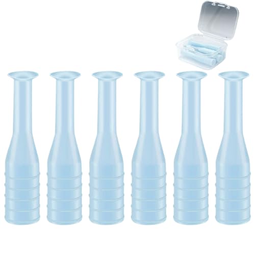 eagosion 6PCS Hard Contact Lens Remover Tool with Storage Box Contact Lens Case Inserts Removes Reusable Suction Cup Remover Contact Plunger Eye Contact Remover for RGP/OK/Hard Lenses Daily Care (blue) - Image 1