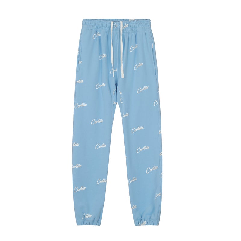 Corteiz Trendy Alcatraz Island Full Print Letter Fleece-Lined Men'S And Women'S Sweat Pants Loose Casual Sports Pants For - Image 5
