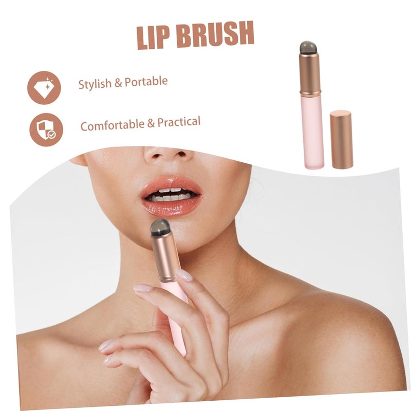 ERINGOGO 2Pcs Portable Lipstick Applicators Versatile Lip Brush and Gloss Makeup Tools for Women for Lip Lip Balm and Lipstick Application for Makeup - Image 5