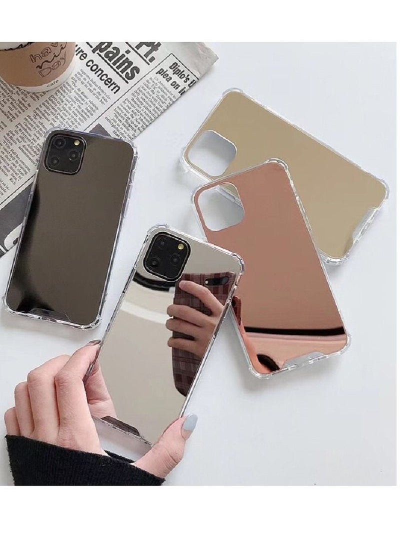 Mobile Case Cover for Apple iPhone 14 Pro Max Shockproof Back Cover With Stylish Reflective Makeup Mirror