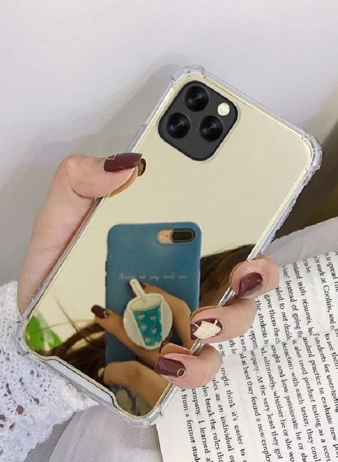 Mobile Case Cover for Apple iPhone 14 Pro Max Shockproof Back Cover With Stylish Reflective Makeup Mirror