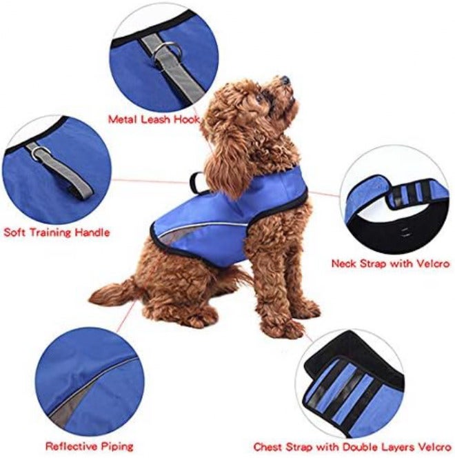 Winbate Dog Anxiety Jacket Keep Calming Vest Thunder Coat with D-Ring and Training Handle for Small Dogs - Image 3
