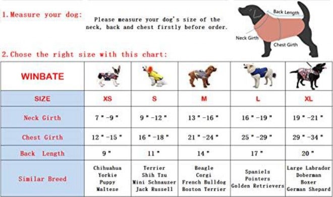 Winbate Dog Anxiety Jacket Keep Calming Vest Thunder Coat with D-Ring and Training Handle for Small Dogs - Image 5