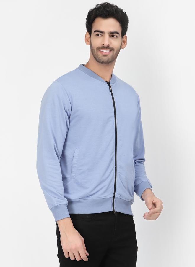 PAUSE Men Blue Regular Fit Zip-Up Jacket - Image 3