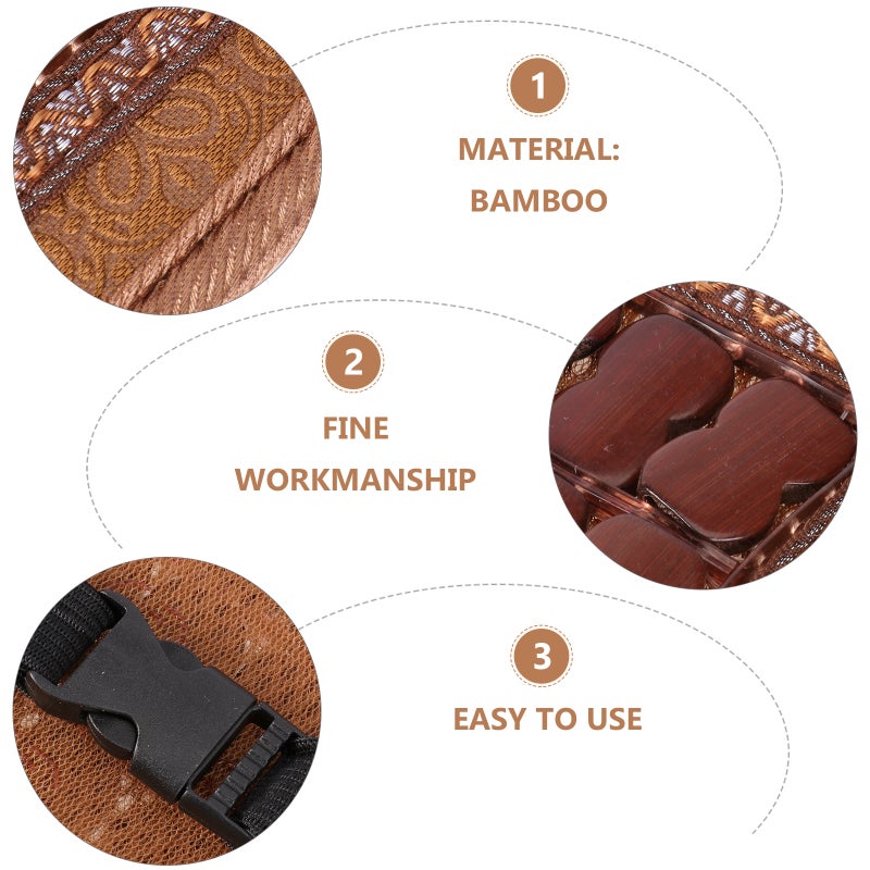 2 pcs Chip Seat Cushions Cooling Seat Mat Breathable Chair Pad Heat Dissipation Cushion for Home Sofa Office Use (Coffee) - Image 5