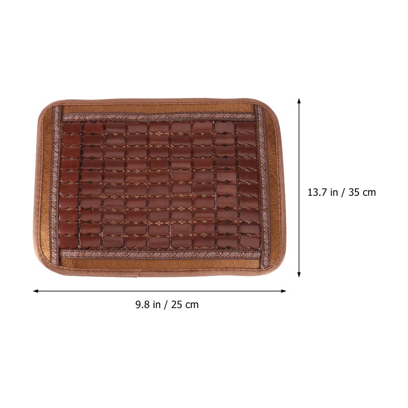 2 pcs Chip Seat Cushions Cooling Seat Mat Breathable Chair Pad Heat Dissipation Cushion for Home Sofa Office Use (Coffee) - Image 2