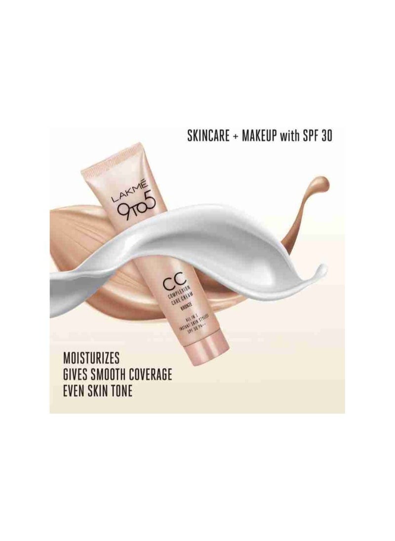 LAKME - Lakme Skincare Face Cream 9 to 5 - Bronze Foundation (Bronze, 30 g) - Image 1