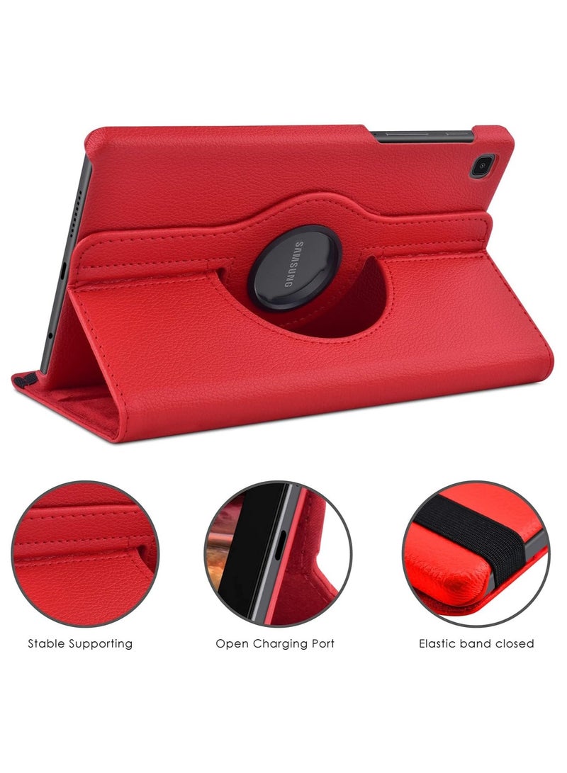 Protective Case For Samsung Galaxy Tab A7 Lite Case 8.7 inch 2021 (SM-T220/T225/T227) 360° Rotating Book Cover, Case for Galaxy Tab A7 Lite Red - Image 2