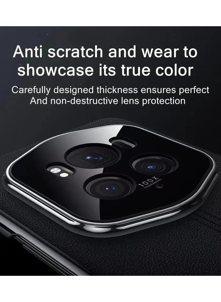 Case Compatible with Honor Magic 6 Pro Case Luxury Leather Plating Bumper Shockproof Cover Full Lens Protecion Case for Honor Magic6 Pro - Image 3