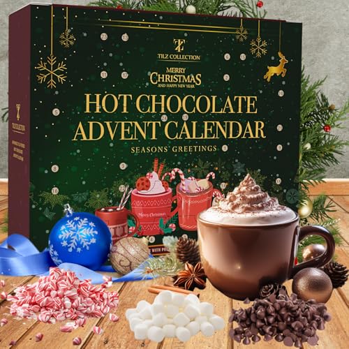 Tilz Hot Chocolate Advent Calendar 2025 - Gourmet Luxury 24 Hot Chocolate Selection Variety Flavours - Food Advent Calendars Gifts Set For Men Women Children - Image 2