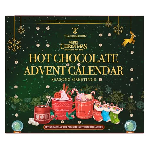 Tilz Hot Chocolate Advent Calendar 2025 - Gourmet Luxury 24 Hot Chocolate Selection Variety Flavours - Food Advent Calendars Gifts Set For Men Women Children - Image 3