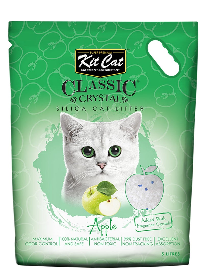 Kit Cat Classic Crystal Cat Litter – Apple (5 Litres)