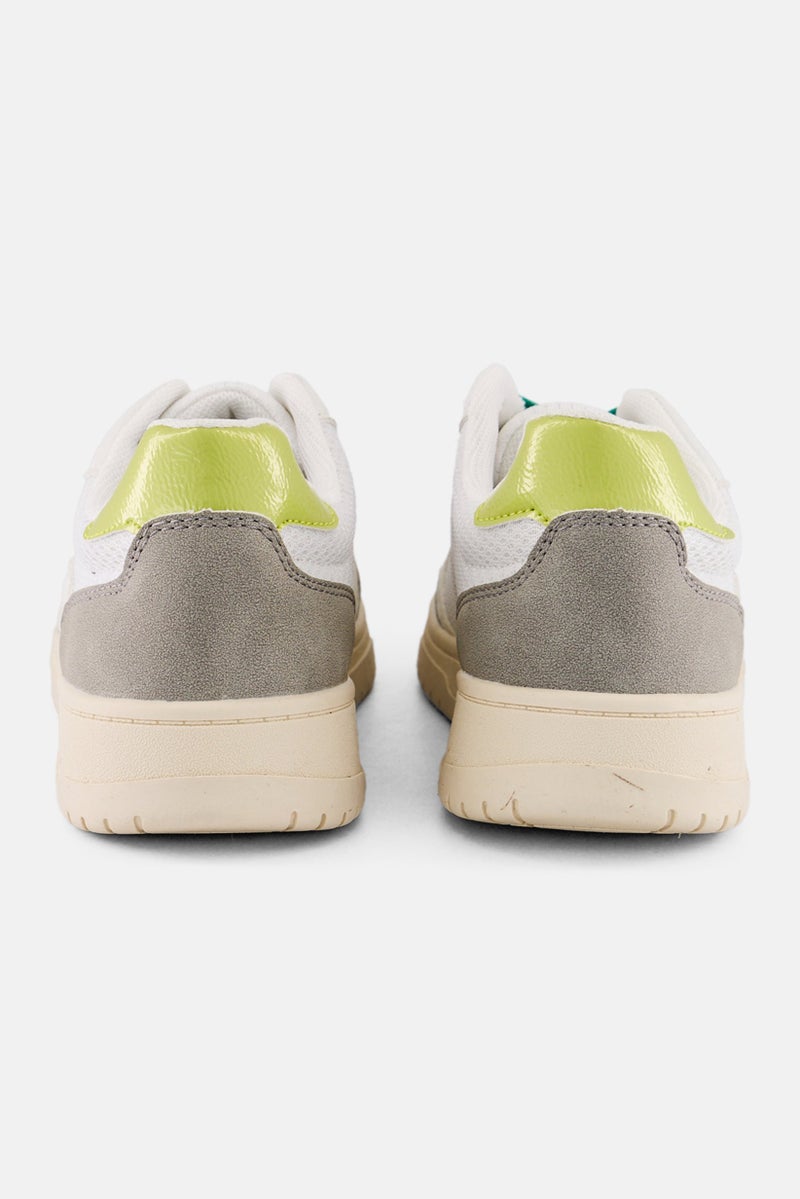 XOXO Women Leather Lace Up Casual Shoes, White - Image 2