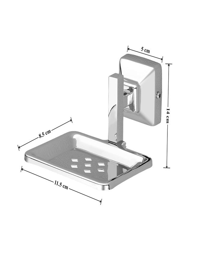 Primax Stainless Steel 304 Grade Squaro Soap Holder for Bathroom/Soap Dish/Bathroom Soap Stand/Bathroom Accessories(Chrome) - Pack of 1 - Image 5