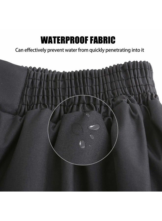 AYKRM 4 Colors Safety Rain Pants Reflective High Visibility Waterproof Rain Pants, Black, S - Image 5